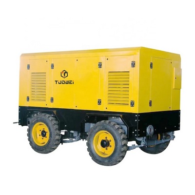 High Pressure 920 Cfm 20 Bar 265kW Diesel Engine Portable Mining Screw Air Compressor For Water Well Drilling Rig