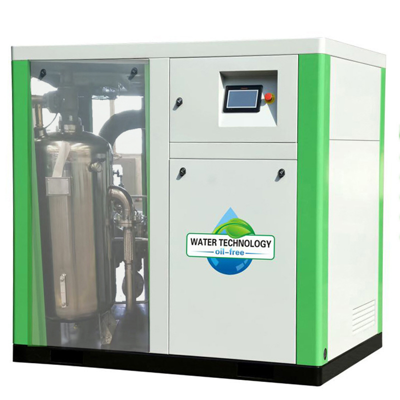 Best 22kw 30hp 10 Bar Medical Grade Water Cooled Oil Free Screw Air Compressor For Food Industrial