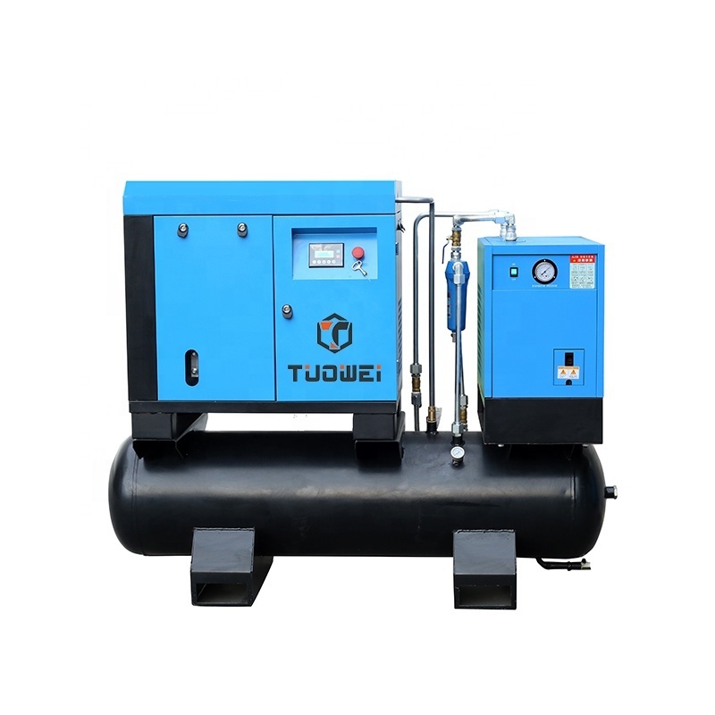 15Kw 20Hp 8 Bar All In One Combined Energy Saving Multi Function Rotary Screw Air Compressor With Air Dryer