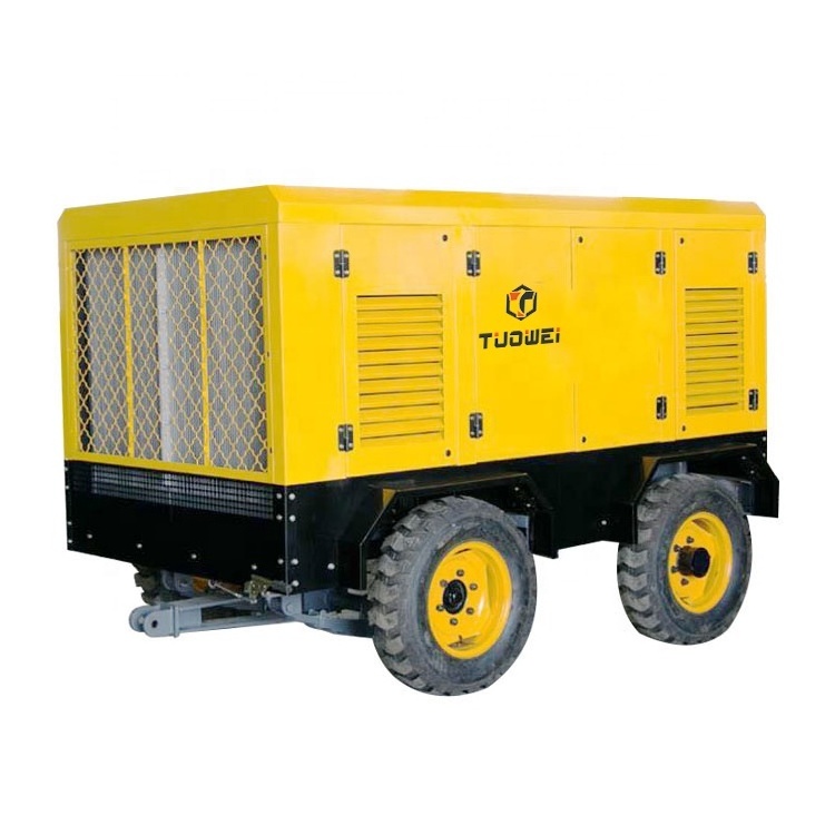 High Pressure 920 Cfm 20 Bar 265kW Diesel Engine Portable Mining Screw Air Compressor For Water Well Drilling Rig