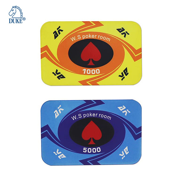 Whole Chips Customized Design Rectangular Ceramic Poker Chip wholesale