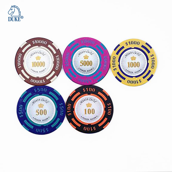 Monte Carlo Poker Room CasinoGrade Clay Poker Chips