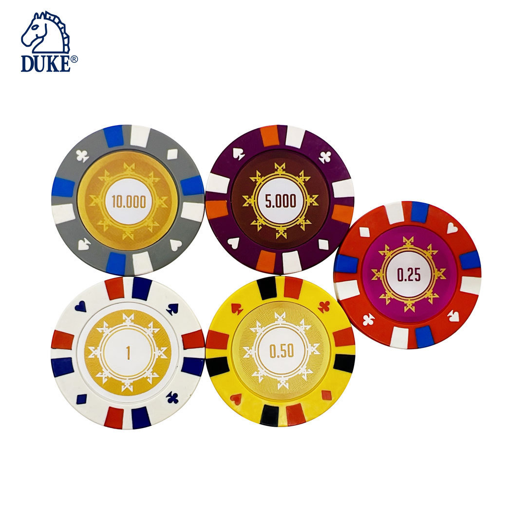 Clay Poker Chip with Sticker - 40mm - No.18