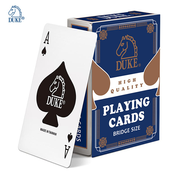 Duke Standard Bridge size Black Core Paper Playing Cards