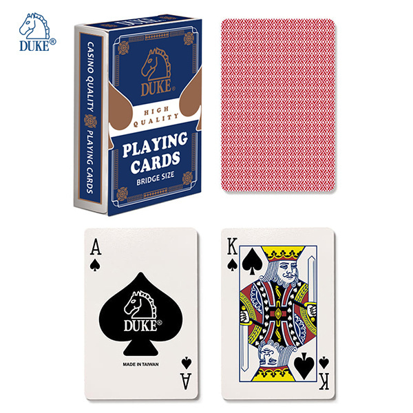 Duke Standard Bridge size Black Core Paper Playing Cards