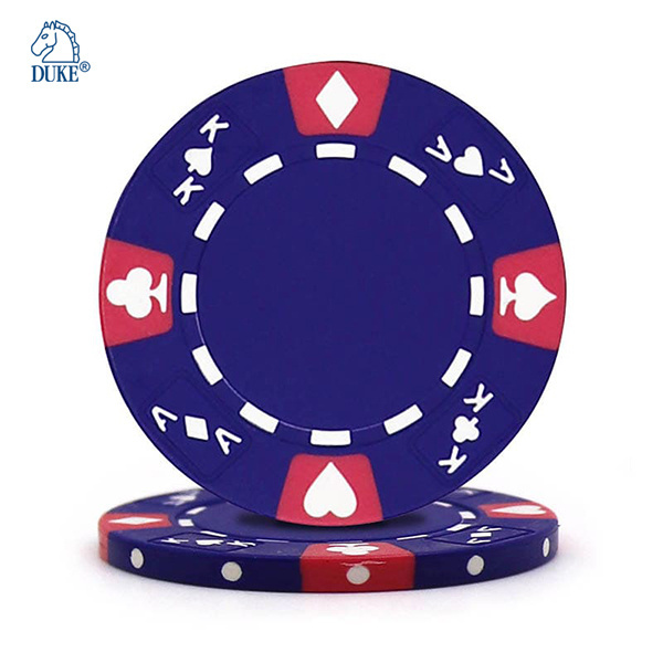 Ace & King Poker Suited Blank Clay Poker Chips Wholesale