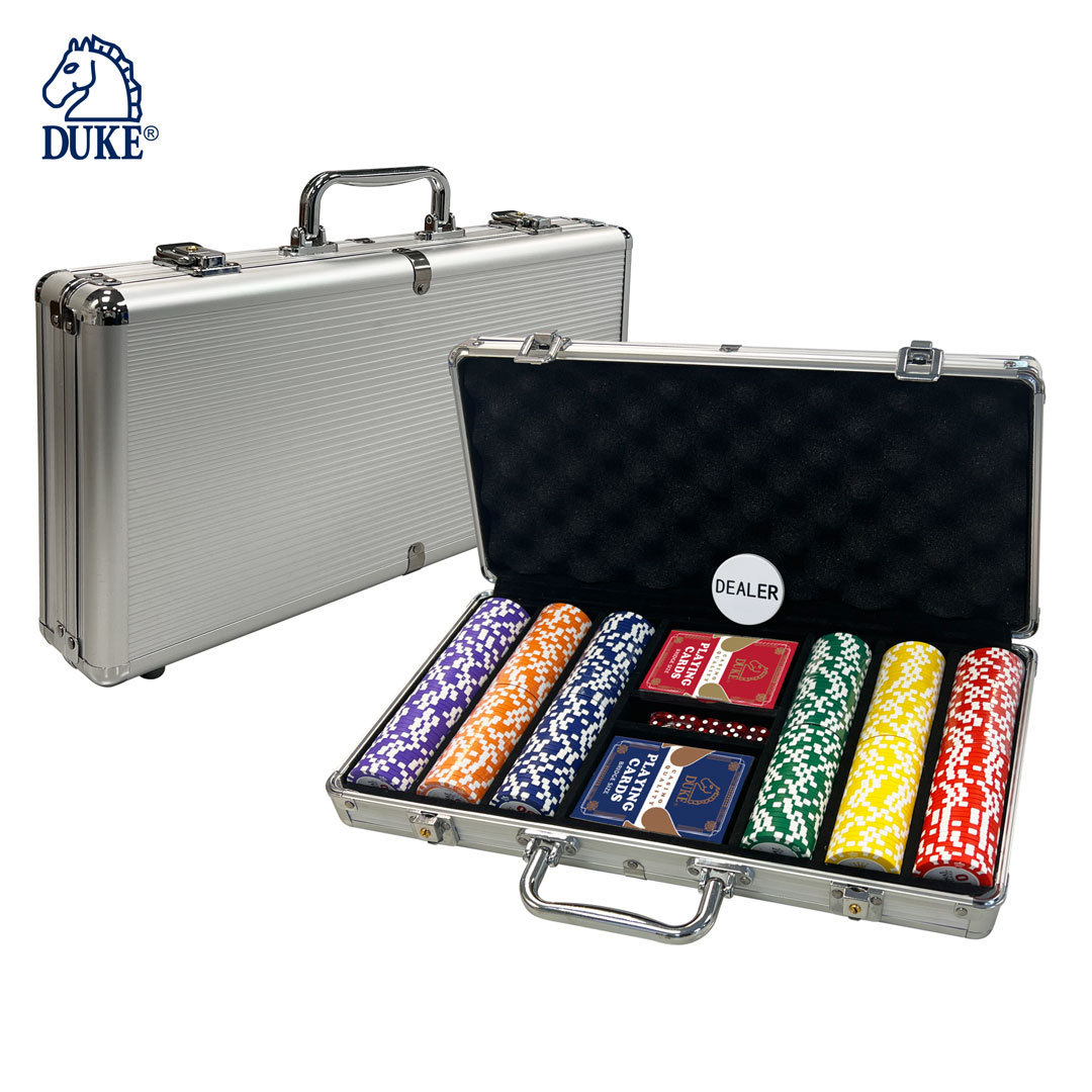 Poker Chip Game Set in Aluminum Case - 300 Pieces