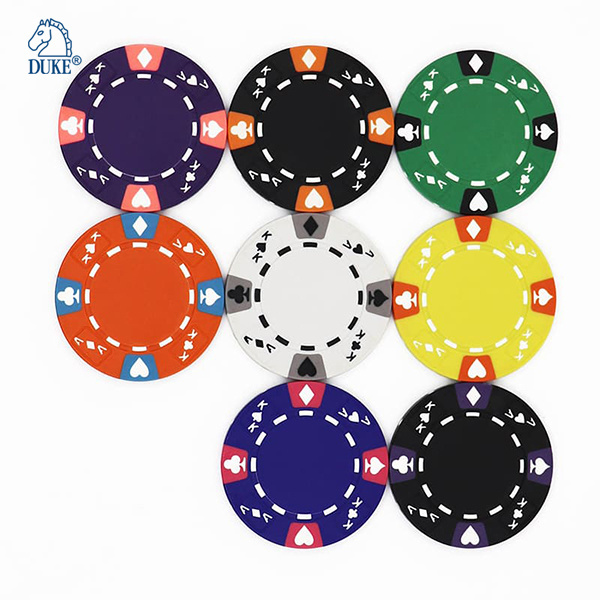 Ace & King Poker Suited Blank Clay Poker Chips Wholesale