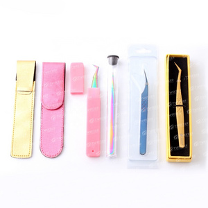 Superb Quality  Customized Packaging For  False Eyelash Extension  Tweezers Anti Static Durable   Tweezers Bulk