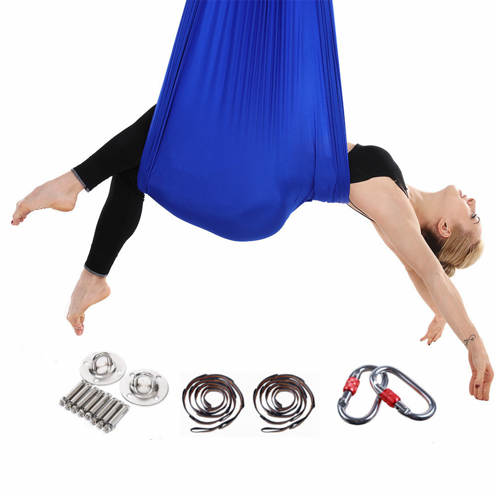 Wholesale Premium Silk Fabric Flying Aerial Yoga Hammock Set for Sale