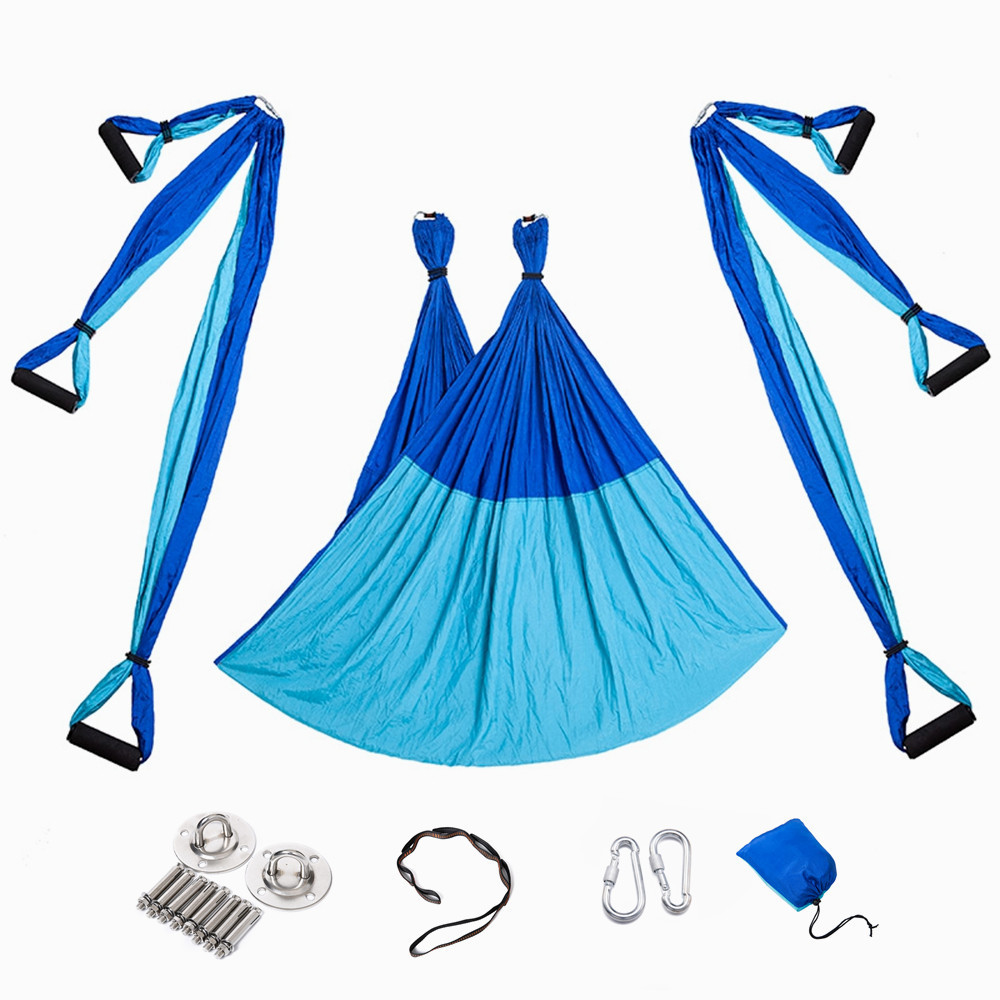 Wholesale Gym Home Fitness Splicing Inversion Yoga Hammock Flying Aerial Yoga Swing Set