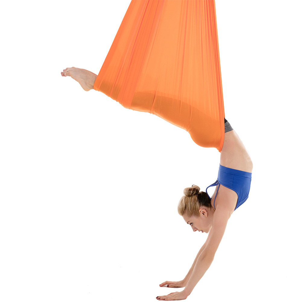 Wholesale Pilates Premium Flying Aerial Yoga Hammock 5.5 yard Silk Fabric Swing