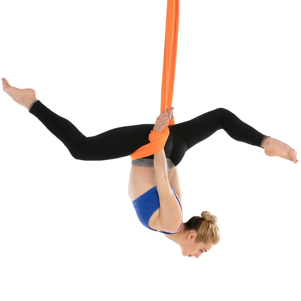 Wholesale Pilates Premium Flying Aerial Yoga Hammock 5.5 yard Silk Fabric Swing