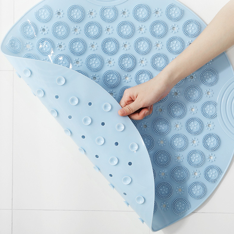 Wholesale Plastic Pvc Bath Mat Foot Scrubber Anti Slip Mould Resistant Comfy Non Slip Shower Bath Mat