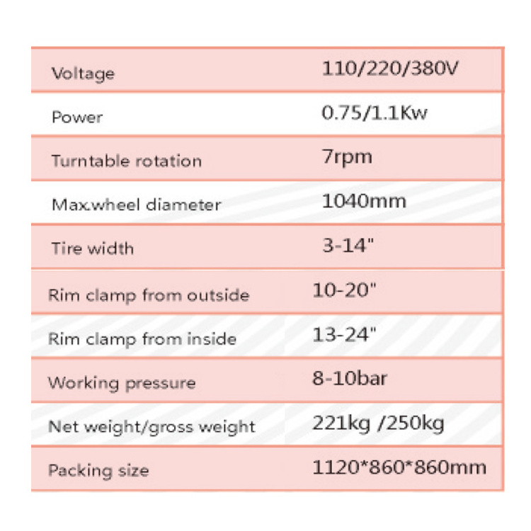 double Assist Arm Tyre Changing Machine from tire changer manufacturer