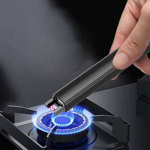 Suspensible USB Rechargeable Electric Arc Candle Lighter with LED Battery Indicator