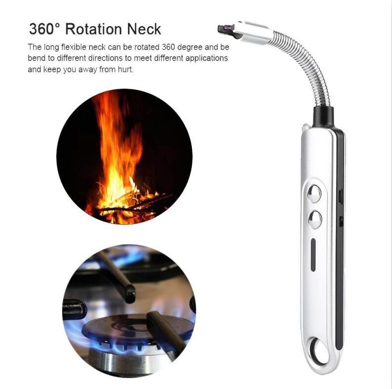 Electronic metal arc usb kitchen spark lighter for candle bbq