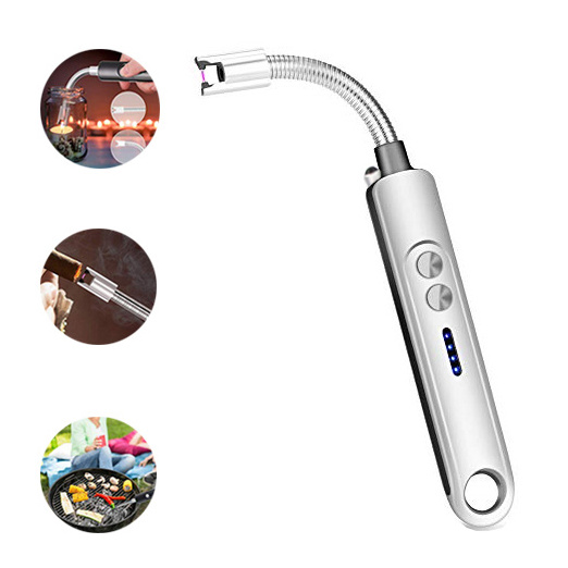 Electric Arc Lighter-Electronic Candle Lighter with Flex Long Ignite Neck,Windproof USB Rechargeable Plasma Flamel