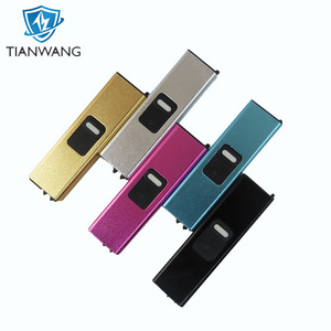 Wholesale pocket gas lighter with led light durable torch lighter gas electronic