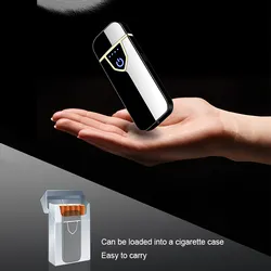 Windproof Cigarette arc usb rechargeable electronic windproof lighter touch