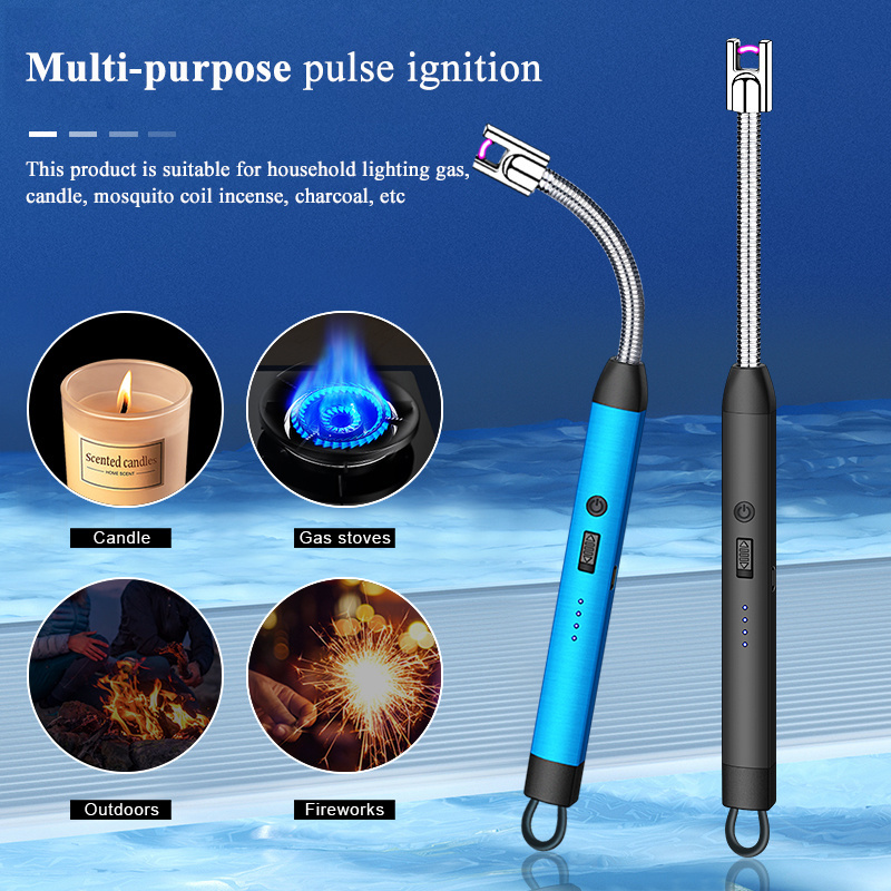 Best Sellers Electric Arc BBQ Lighter with Long 360 Degree Flexible Neck USB Cigarette Kitchen Lighter