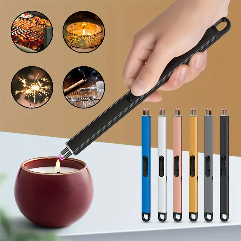 Competitive Price Plasma Lighters Round Windproof Flameless USB Rechargeable Electric Arc Lighters For Candles Halloween Gifts