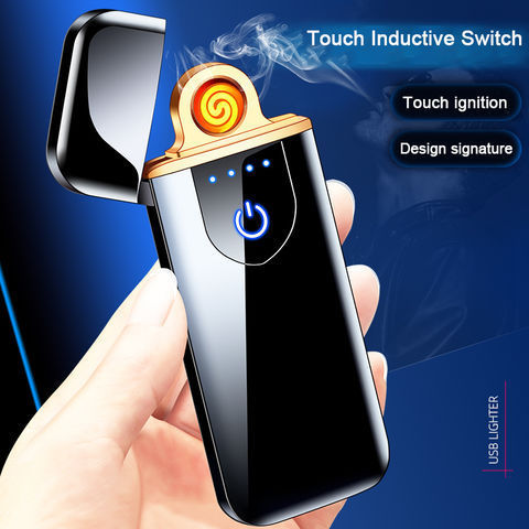 dual double arc style USB metal rechargeable plasma electronic cigarette lighter