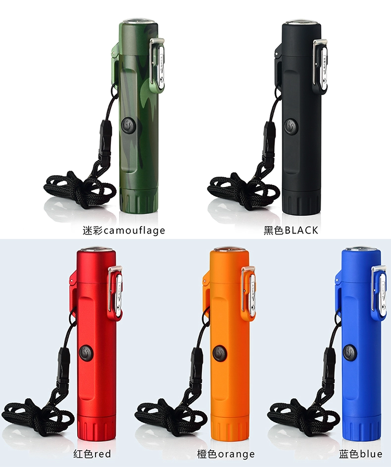 Hot Selling Creative Electronic Arc Charging Lighter USB Rechargeable Custom logo Lighter for Outdoor Survival Gear