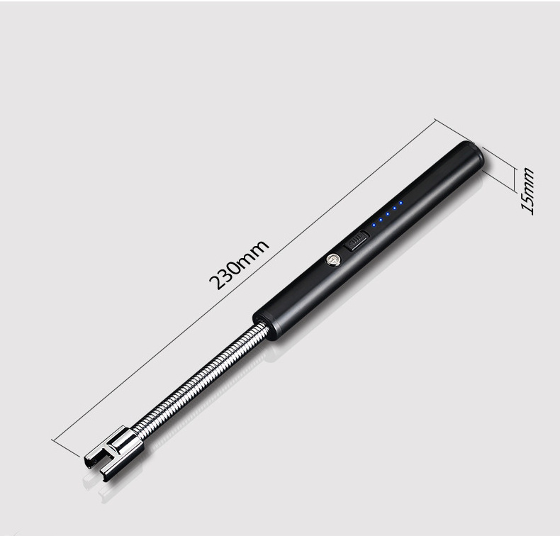 Plasma Pulsed Arc BBQ Flameless Lighter Long Electric Rechargeable USB Kitchen Lighter Windproof Electronic Cigarette Lighters