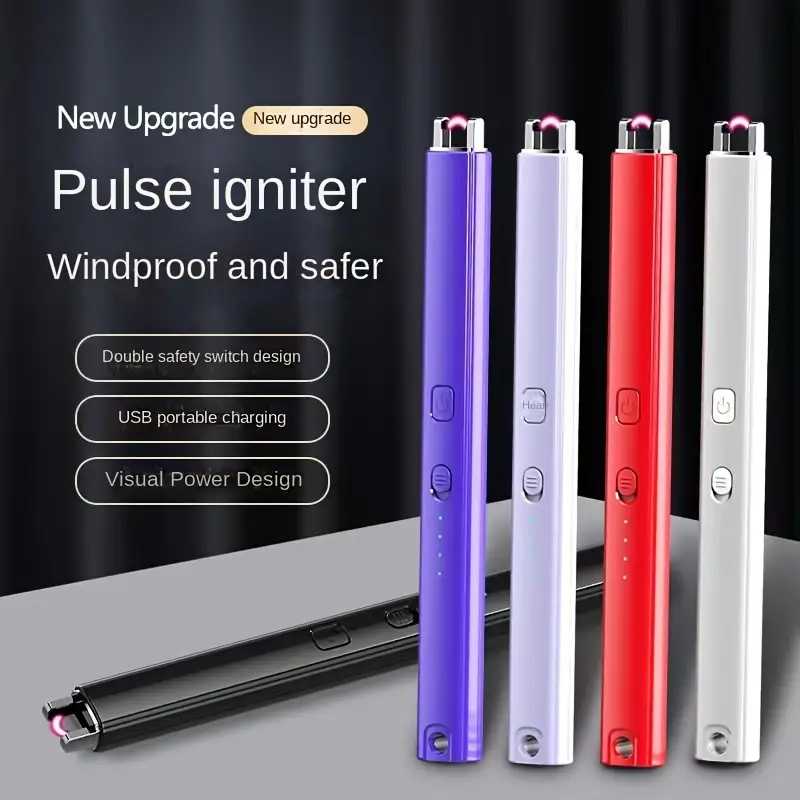 Windproof USB Charging Model Arc Lighter Electric Igniter Outdoor And Kitchen Outdoor Camping Lighter Aromatherapy Candle