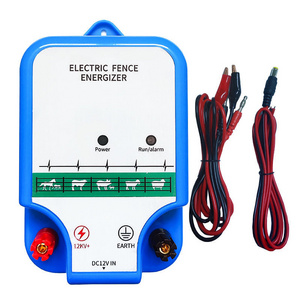 Electric Fence Energizer Can Use 12V Solar Powered Cattle, Horse, Sheep, Pig And Bear Fence Energizer