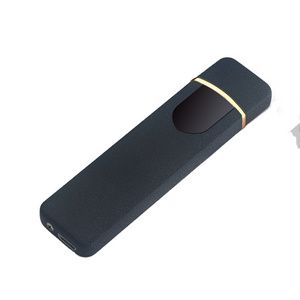 New Usb Charging Lighter Electric Lighter For Smoking Touch Screen Small Rechargeable Electronic Cigarette Lighters