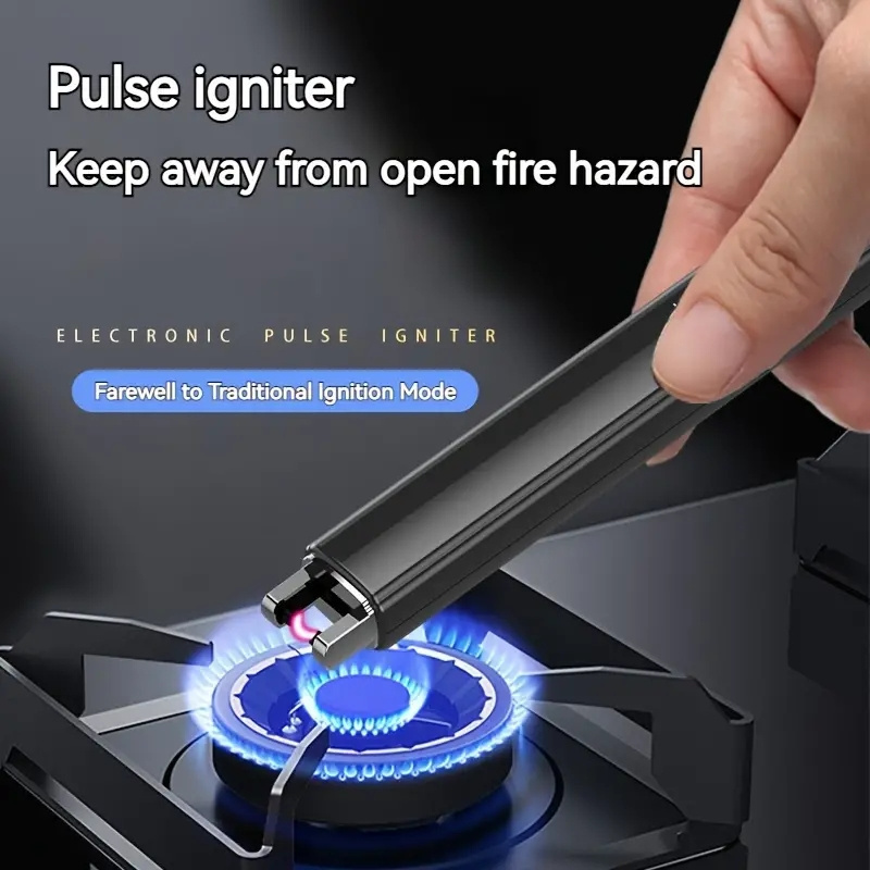 Smart Ignition USB Electric Grill Lighter USB Rechargeable Arc Lighter for Lighting Charcoal Grills Fires and Candles