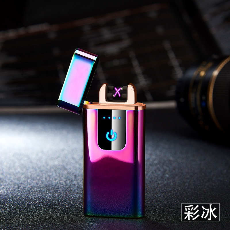 Hot sale Creative Promotional Gift windproof Dual soft Flame Lighters metal lighter for cigarette