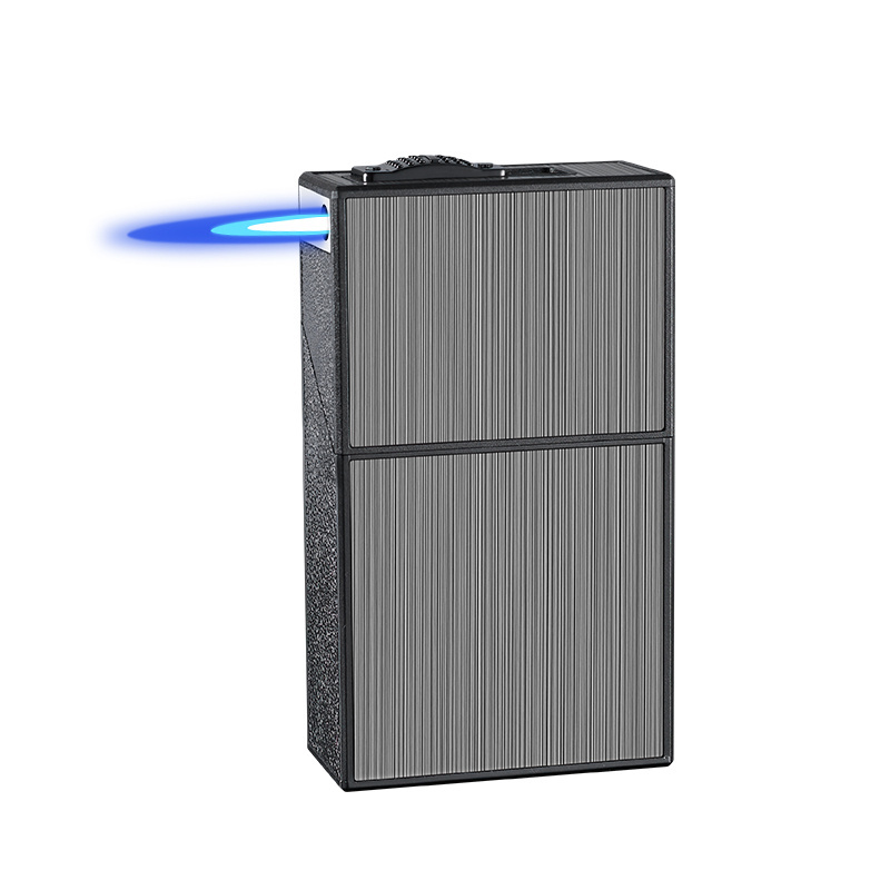 Survivable Custom Logo Cigarette Case with USB Lighter E Lighter Rechargeable Smoking Kit Lighter