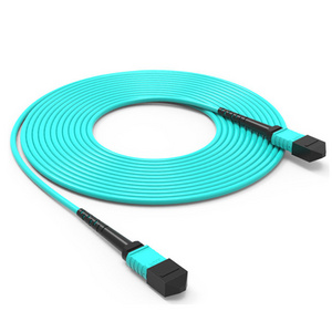 Fiber Optic Manufacturing Waterproof MTP Trunking Optical Cord Multimode MPO Fibre Patch Cable