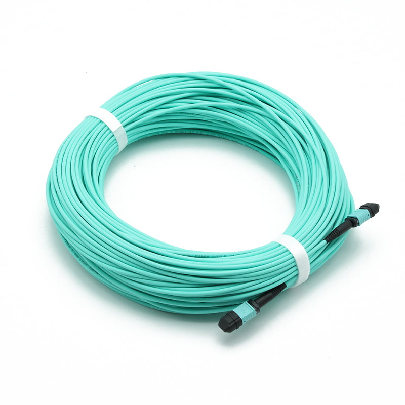 Fiber Optic Manufacturing Waterproof MTP Trunking Optical Cord Multimode MPO Fibre Patch Cable