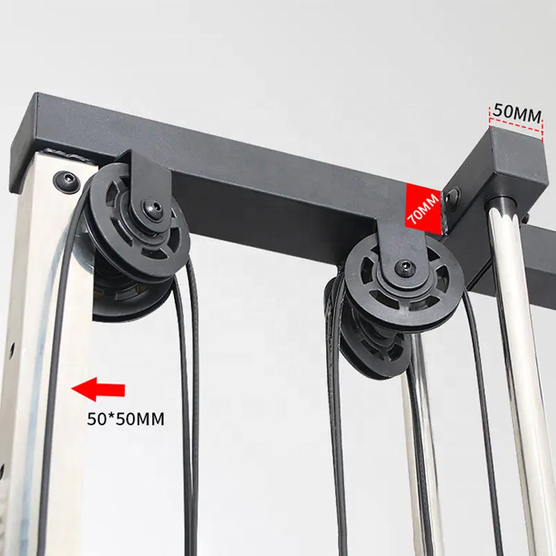 Wall Mount Cable Crossover Machines with Adjustable Pulley System for Home Gyms Equipment