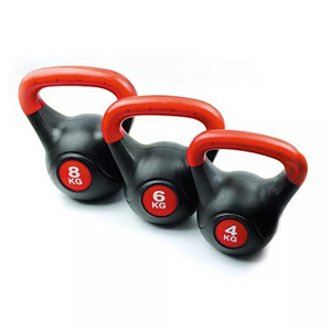 Cement Sand Filled Kettlebells Environmental Protection Competitions 5lb 10lb 15lb 20lb PP cement Colorful Kettlebell