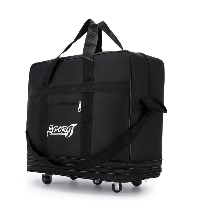 Consignment Trolley Case with Wheels Folding Large Capacity Travel Bag Oxford Cloth Carry On Hand Luggage Suitcases