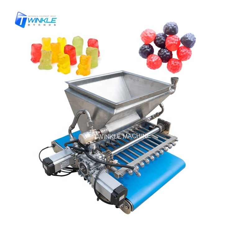 Table top semi mini soft jelly gummy candy making filling machine