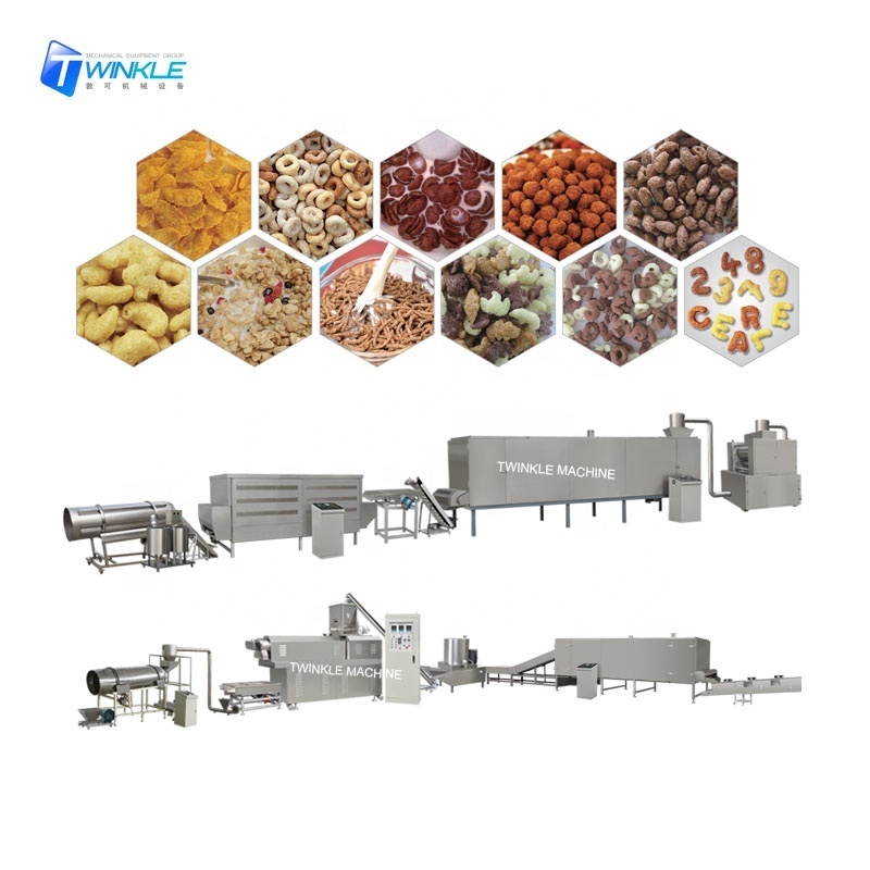 Rice loop puff corn snack making machine