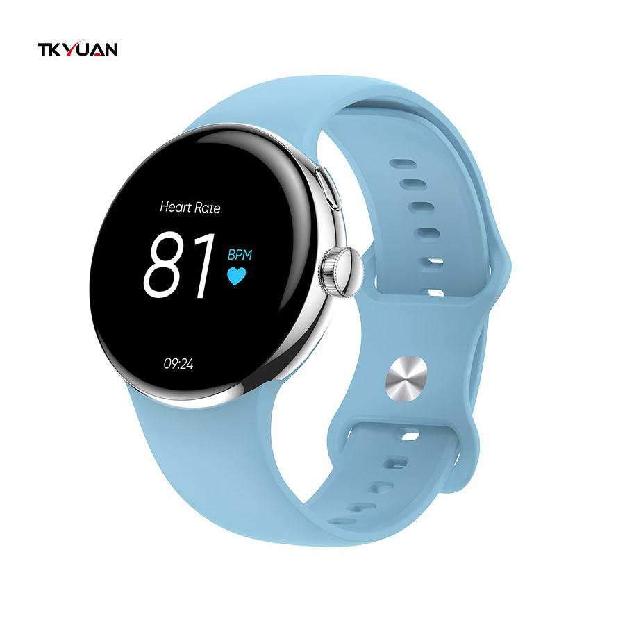 TKYUAN OEM ODM Smartwatch AMOLED Display BT Call Music Player Smart Watch Heart Rate Blood Oxygen Wristband for Women Men