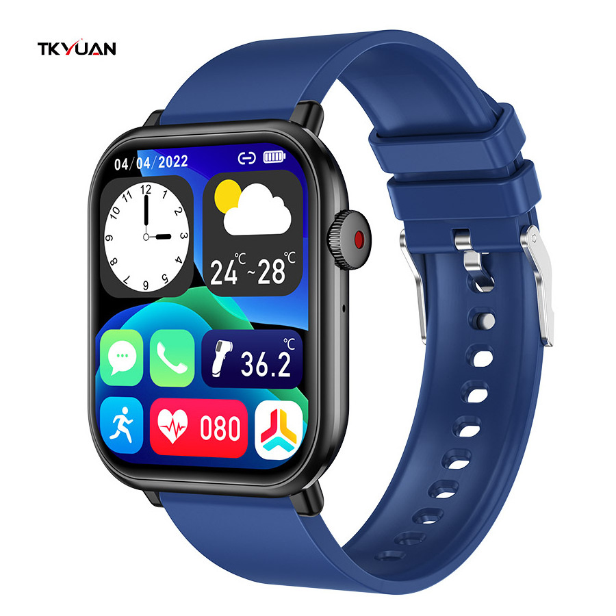 TKYUAN QX9 Heart Rate Monitoring BT Calling Smart Watches Reloj inteligente Sport Temperature Smart Watch