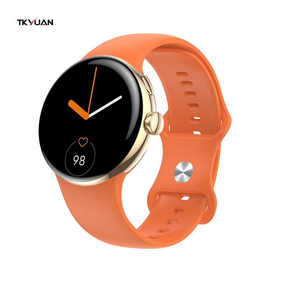 TKYUAN OEM ODM Smartwatch AMOLED Display BT Call Music Player Smart Watch Heart Rate Blood Oxygen Wristband for Women Men