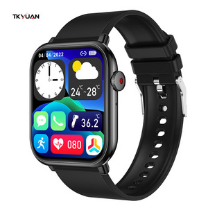 TKYUAN QX9 Heart Rate Monitoring BT Calling Smart Watches Reloj inteligente Sport Temperature Smart Watch