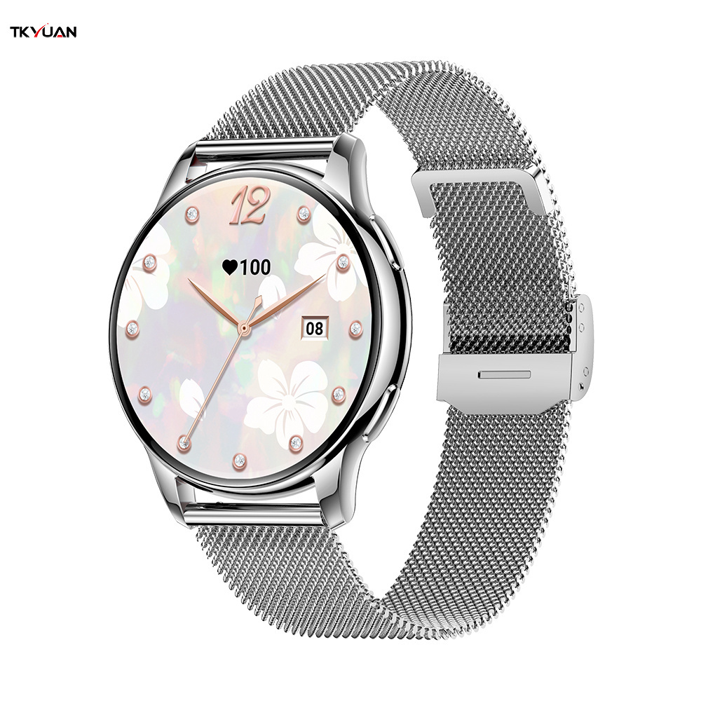 2024 New AMOLED Smartwatch Ladies Y11 1.32 inch 230mAH Battery IP67 Waterproof Voice Call Gold High Quality Smart Watch Women