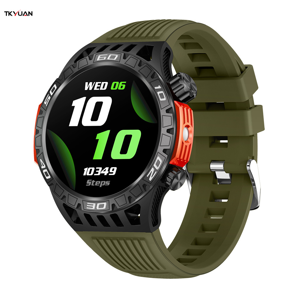 2024 New Ht22 Smartwatch With Floodlight Flashlight Outdoor Smart Watch Compass Ip68 Waterproof Sport Watch For Men