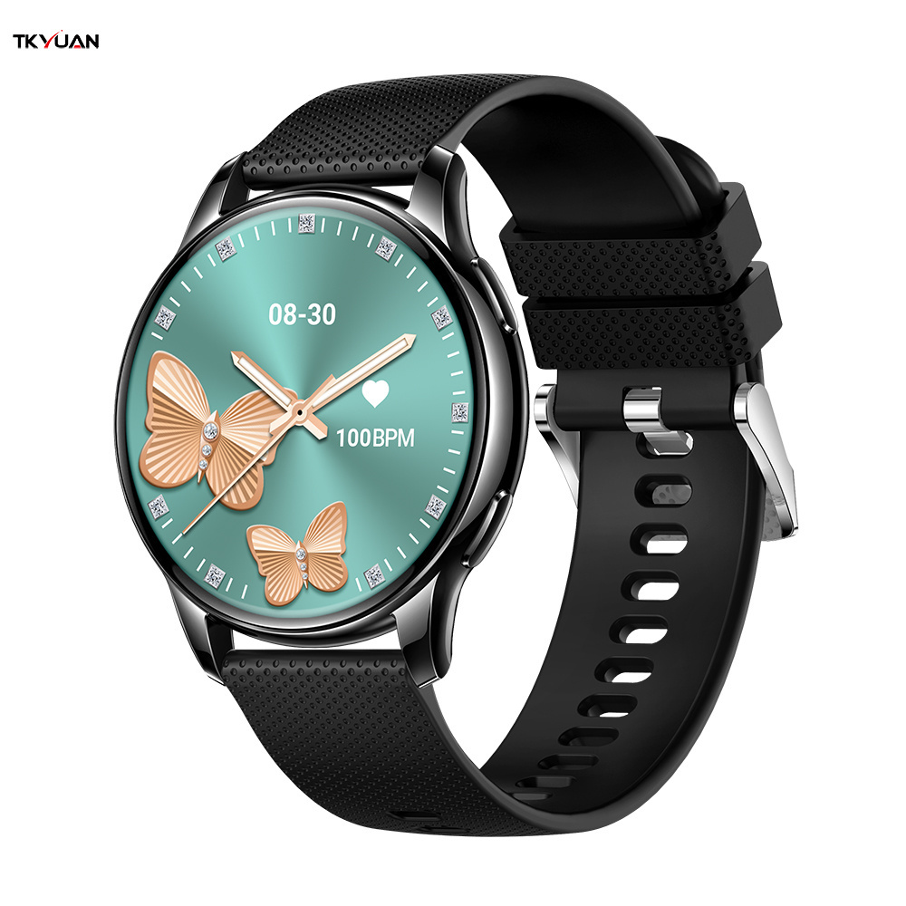 2024 New AMOLED Smartwatch Ladies Y11 1.32 inch 230mAH Battery IP67 Waterproof Voice Call Gold High Quality Smart Watch Women