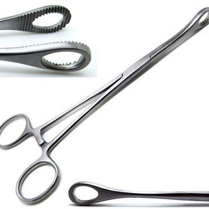 Wholesale Hot Selling Forester Sponge Holding Forceps Straight & Curve High quality Stainless Steel